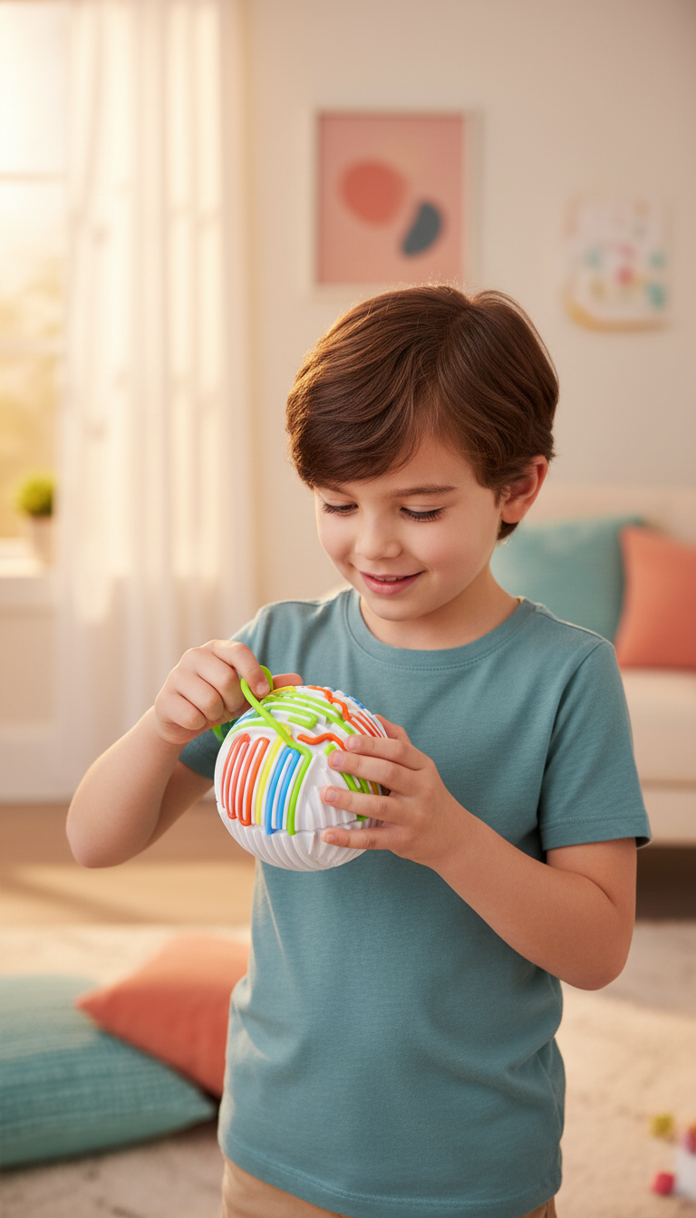 Bola Sensorial Montessori - Estímulo Motor e Concentração