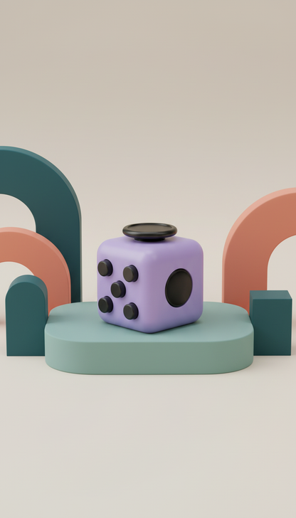 Cubo Fidget Infinito Magnético - Alívio Estresse e Ansiedade