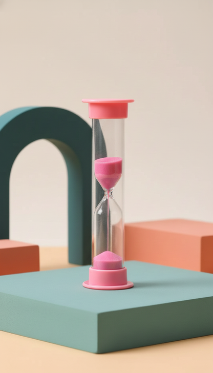 Conjunto Ampulhetas Coloridas 6 Tempos - Gestão Tempo Infantil