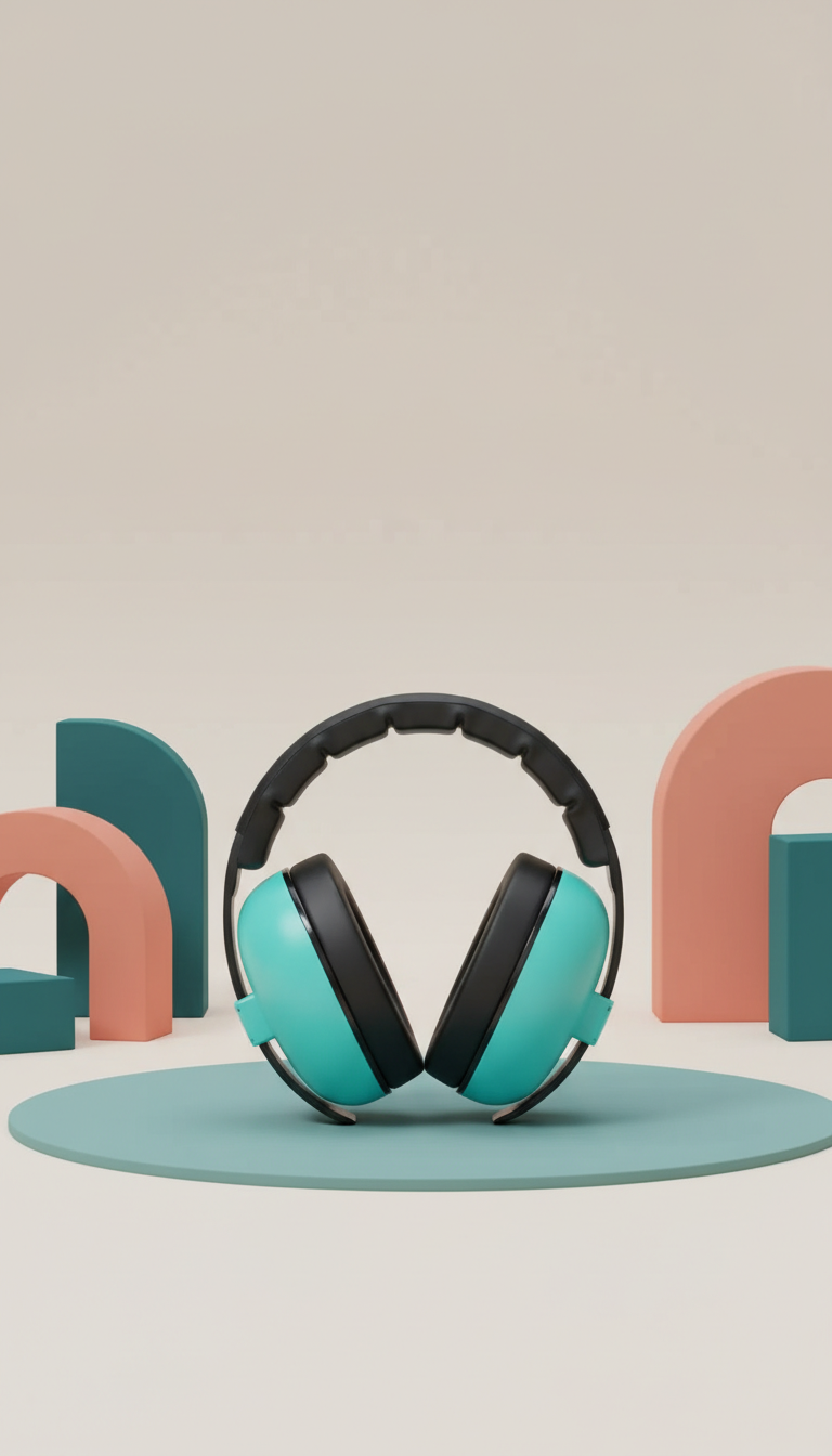 Abafador Ruído Bebê Faixa - Conforto Sensorial Descanso 23dB