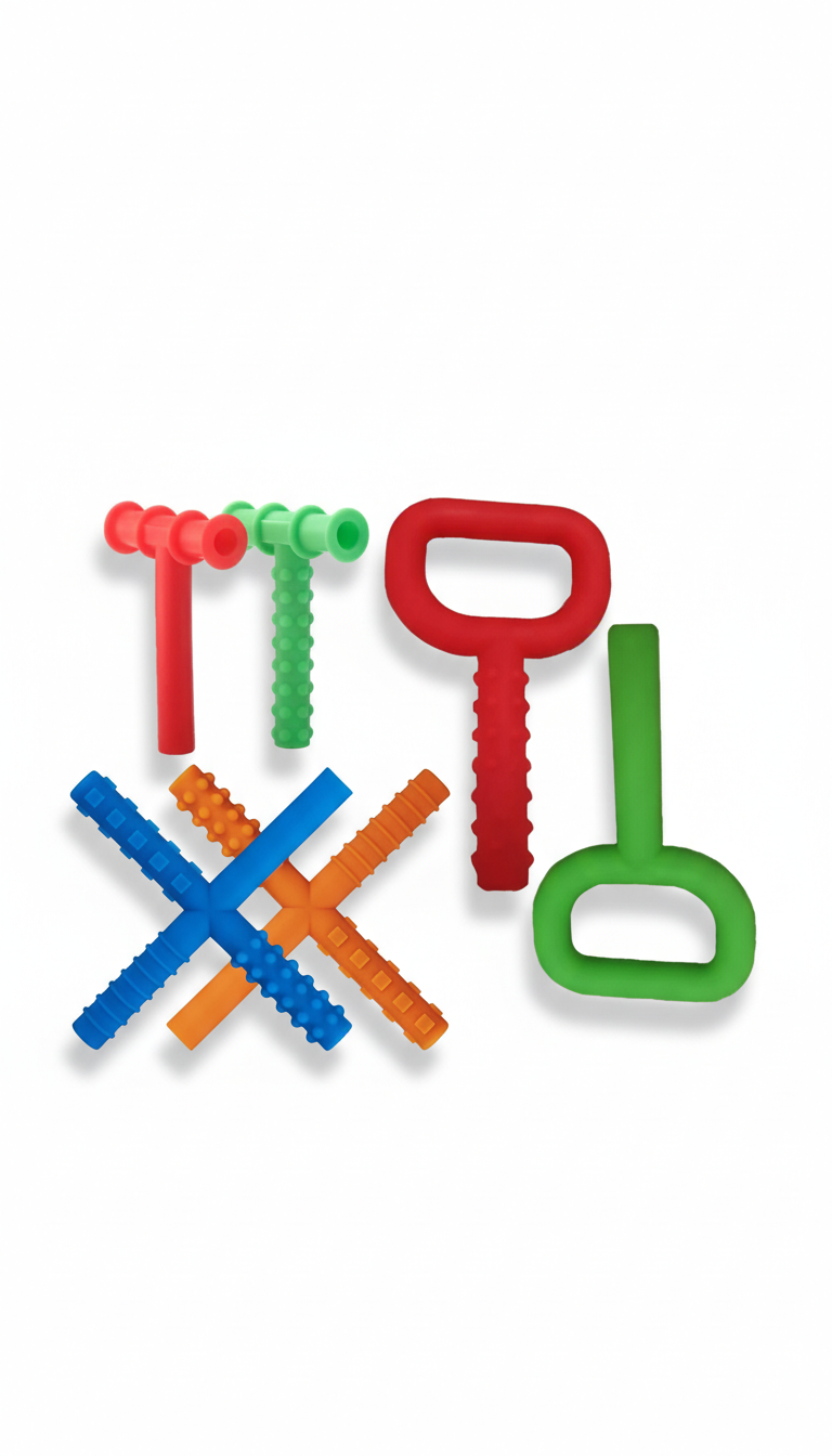 Mordedor Sensorial Oral Silicone - Estímulo Motor Infantil