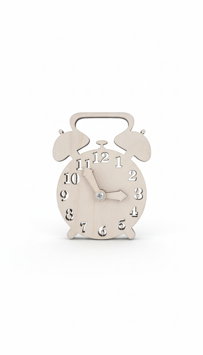 Relógio Educativo Montessori - Aprendizado de Horas e Cognição