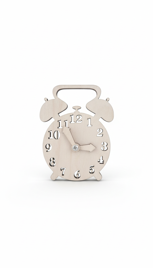 Relógio Educativo Montessori - Aprendizado de Horas e Cognição