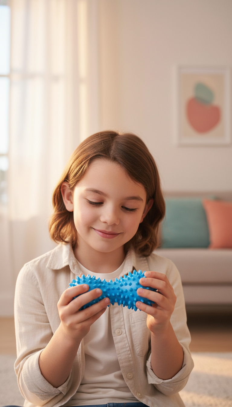 Bola de Massagem Amendoim Sensorial PVC - Alívio Muscular e Relaxamento