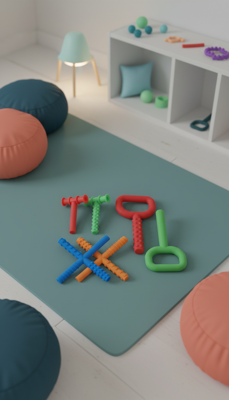 Mordedor Sensorial Oral Silicone - Estímulo Motor Infantil