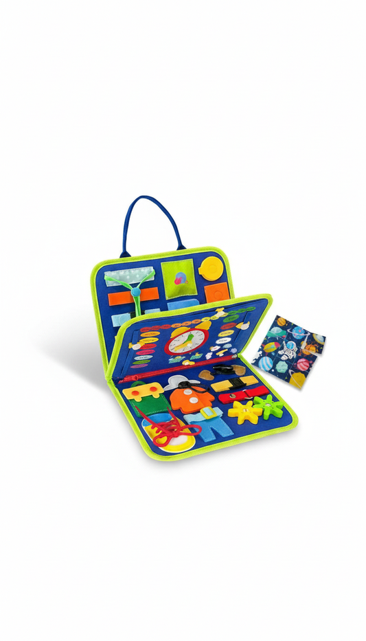 Busy Board Montessori Bilíngue - 18 Atividades e Aprenda Inglês