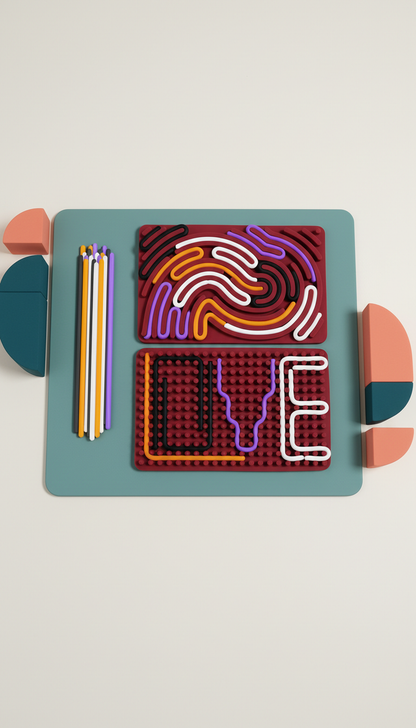 Painel Sensorial de Silicone - Autorregulação e Foco Infantil