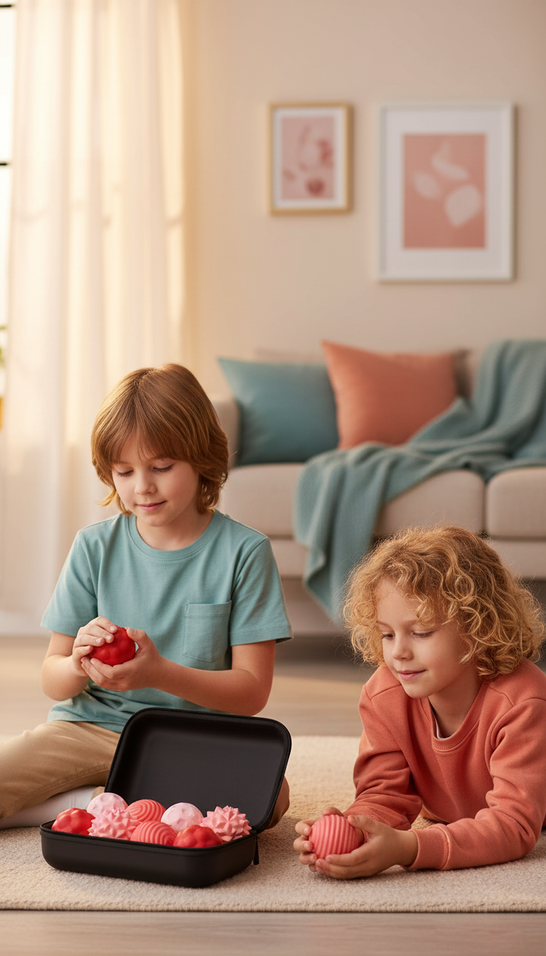 Bolas Magnéticas Fidget Silicone - Alívio Estresse Autismo TDAH