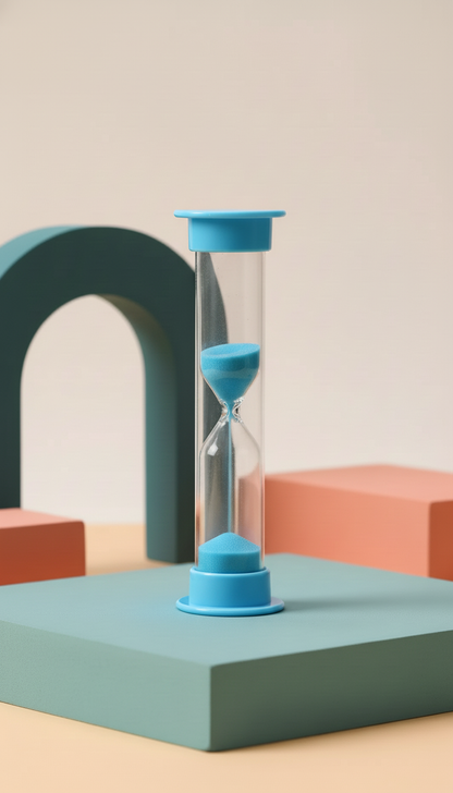 Conjunto Ampulhetas Coloridas 6 Tempos - Gestão Tempo Infantil