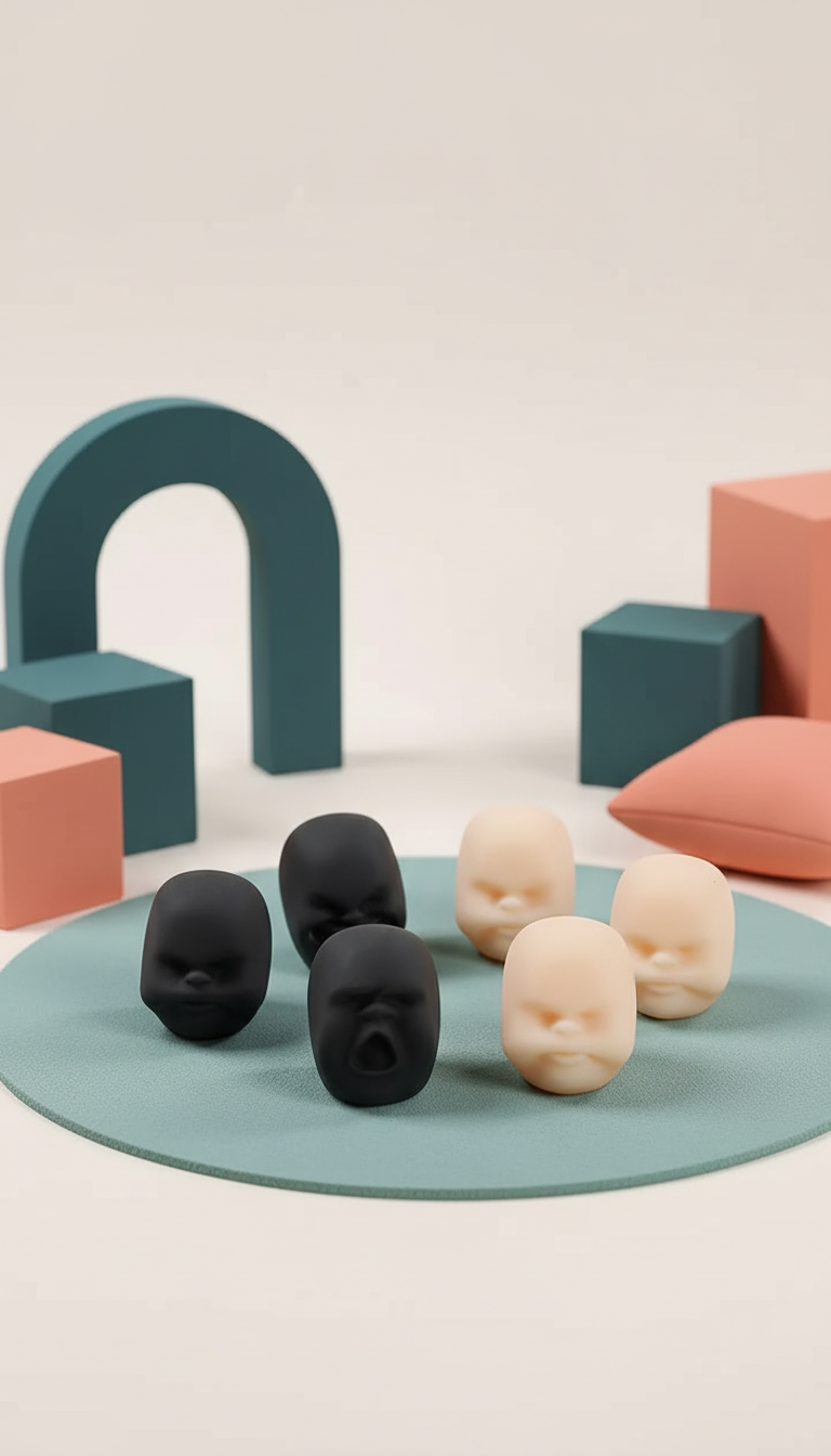 Bola Antiestresse Emoções Faciais - Alívio Estresse e Ansiedade