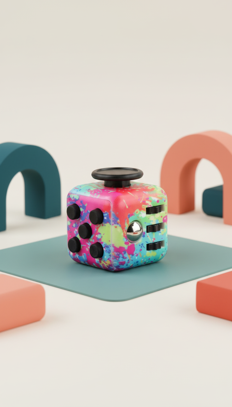 Cubo Fidget Infinito Magnético - Alívio Estresse e Ansiedade