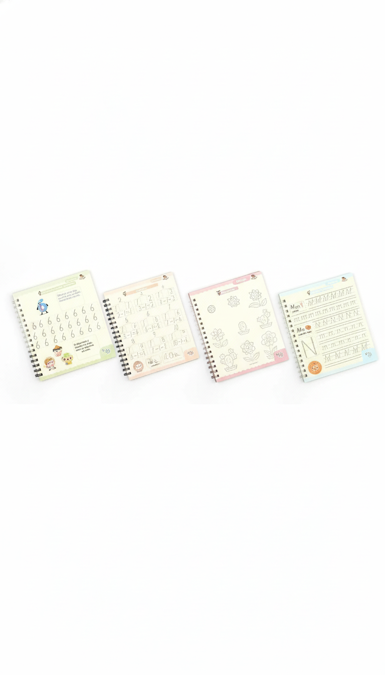 Caderno de Caligrafia Reutilizável - Escrita e Coordenação