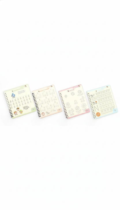 Caderno de Caligrafia Reutilizável - Escrita e Coordenação