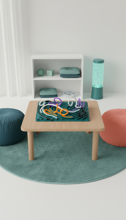 Painel Sensorial de Silicone - Autorregulação e Foco Infantil