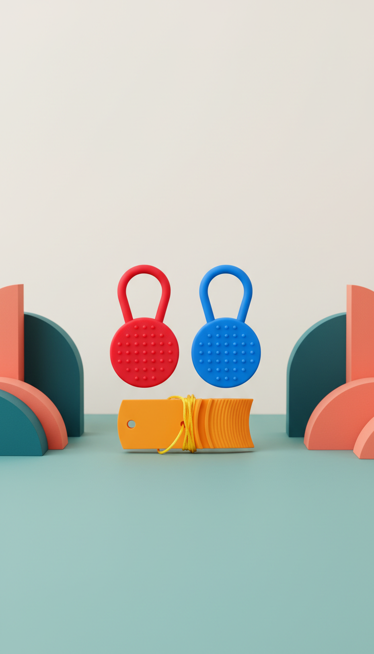 Mordedor Sensorial Oral Silicone - Estímulo Motor Infantil