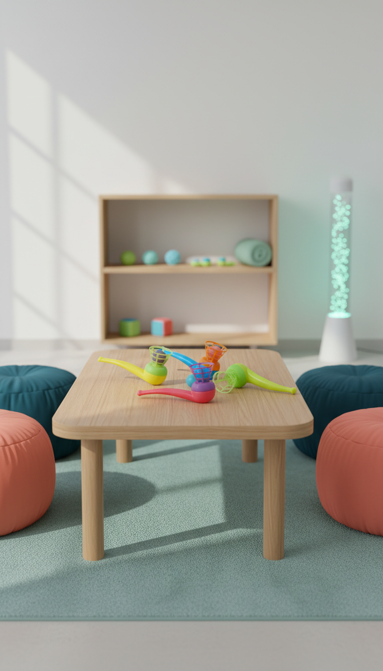 Canudos e Bolas Sopro 10un - Desenvolvimento Respiratório