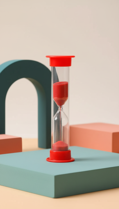 Conjunto Ampulhetas Coloridas 6 Tempos - Gestão Tempo Infantil