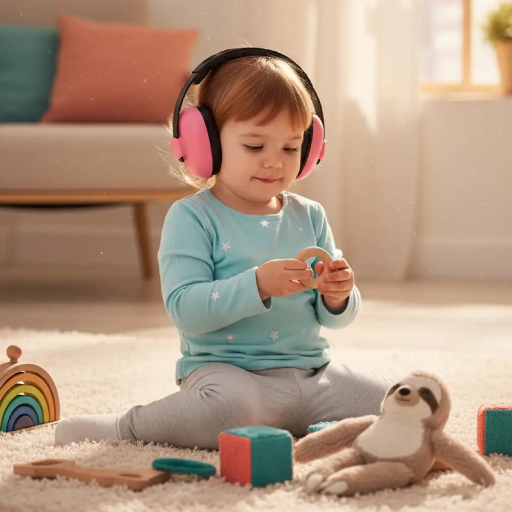 Abafador de Ruido para Bebe Faixa Macia 23dB Incluo - imagem 2