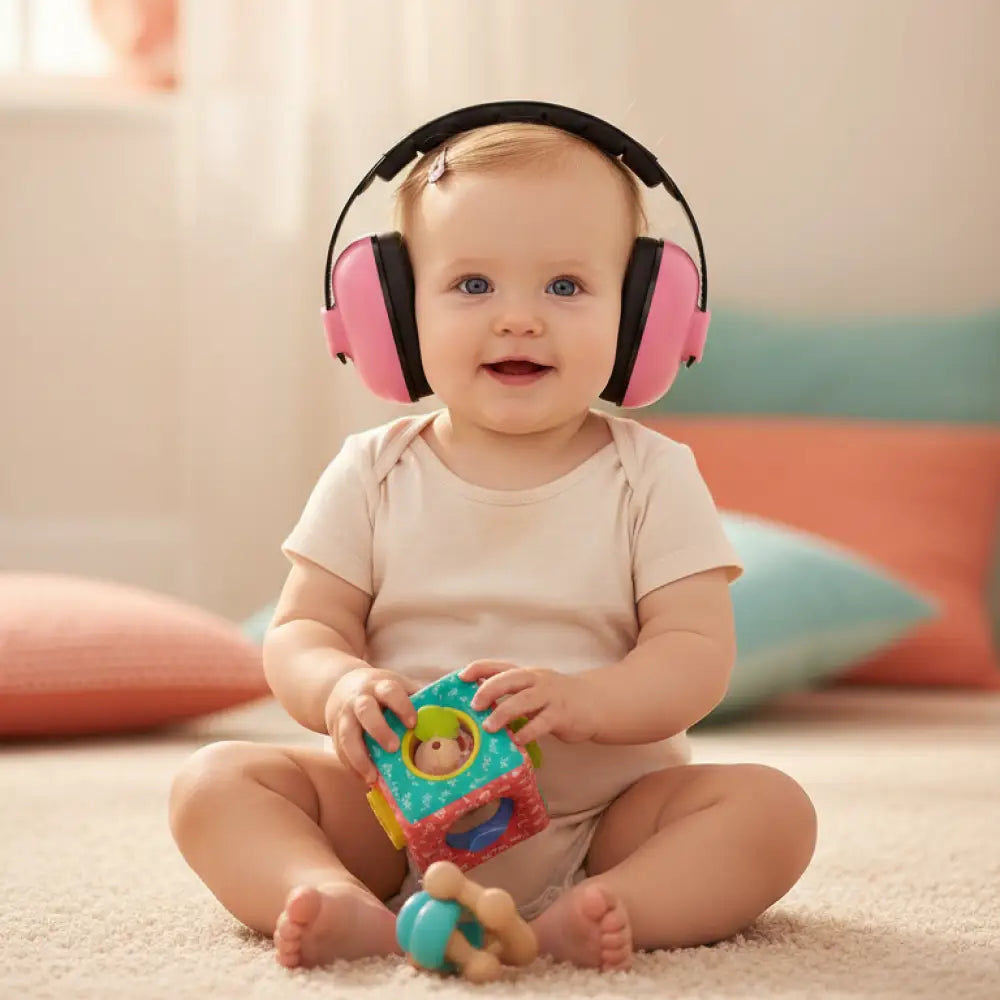 Abafador de Ruido para Bebe Faixa Macia 23dB Incluo - imagem 4