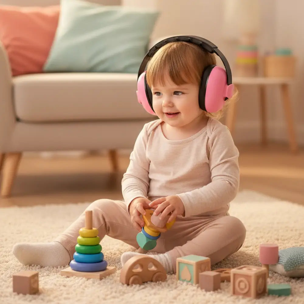 Abafador de Ruido para Bebe Faixa Macia 23dB Incluo - imagem 3