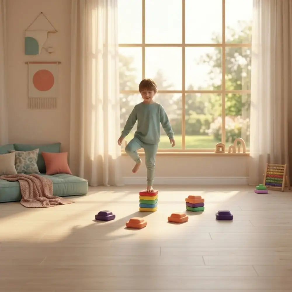 Blocos de Equilíbrio Infantil Espuma PVC - Circuito Motor Grosso — imagem 2