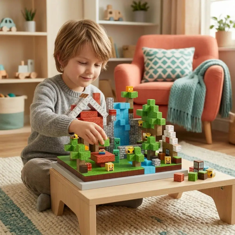 Blocos Magneticos de Construcao Kit Floresta 100 Pecas Incluo - imagem 2