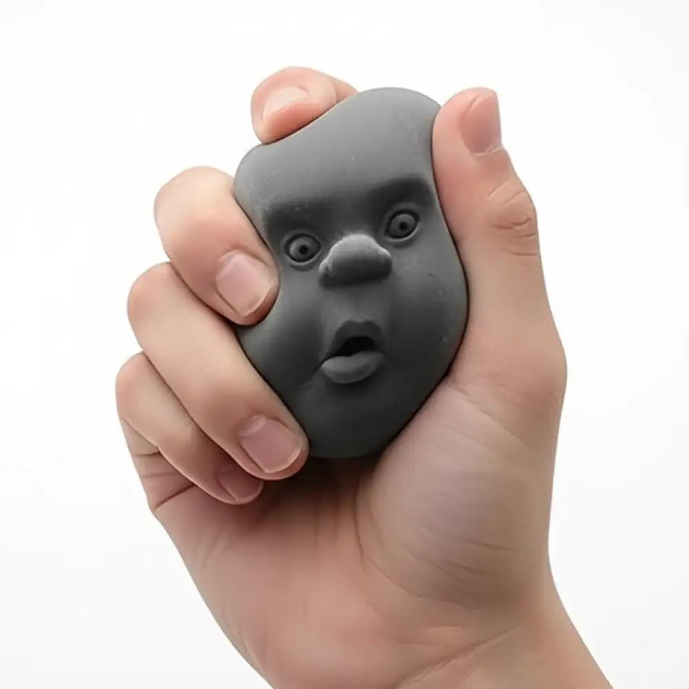 Bola de Apertar com Expressões Faciais em Borracha Macia Incluo - imagem 3