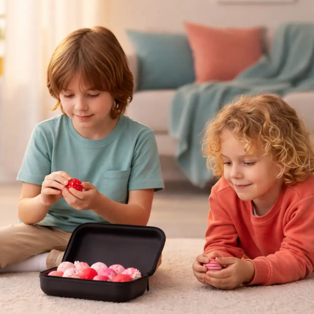 Bolas Magnéticas Fidget de Silicone com 4 Texturas Incluo - imagem 2