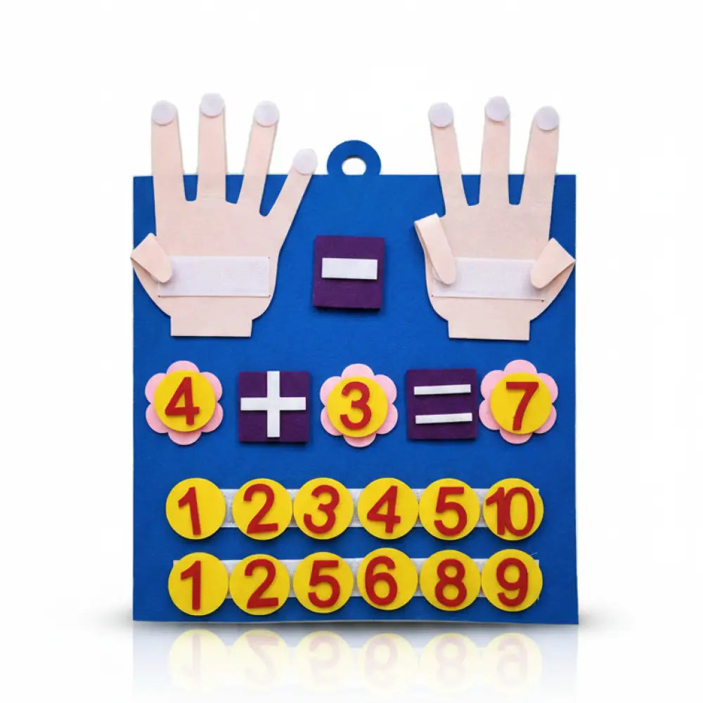 Brinquedo Educativo de Matemática em Feltro - Contagem de Números