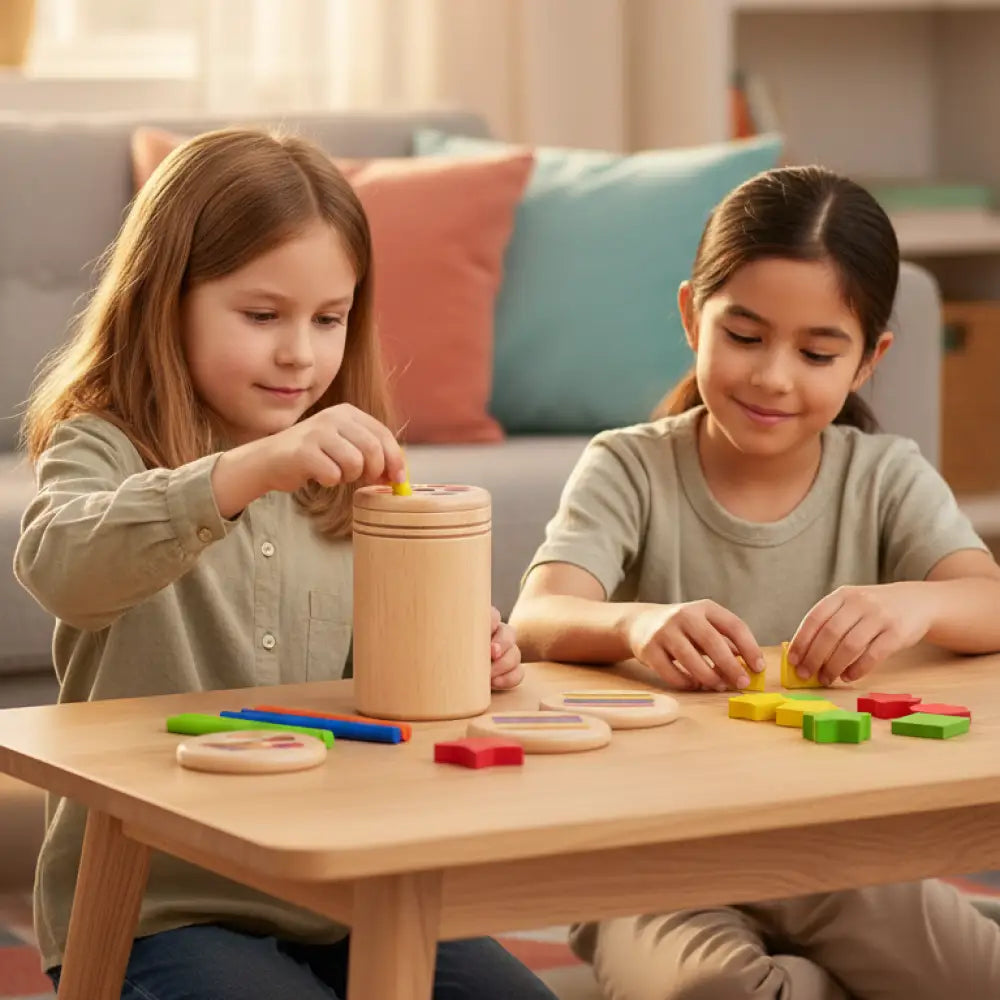 Brinquedo Montessori em Madeira Classificacao de Cores Incluo - imagem 4