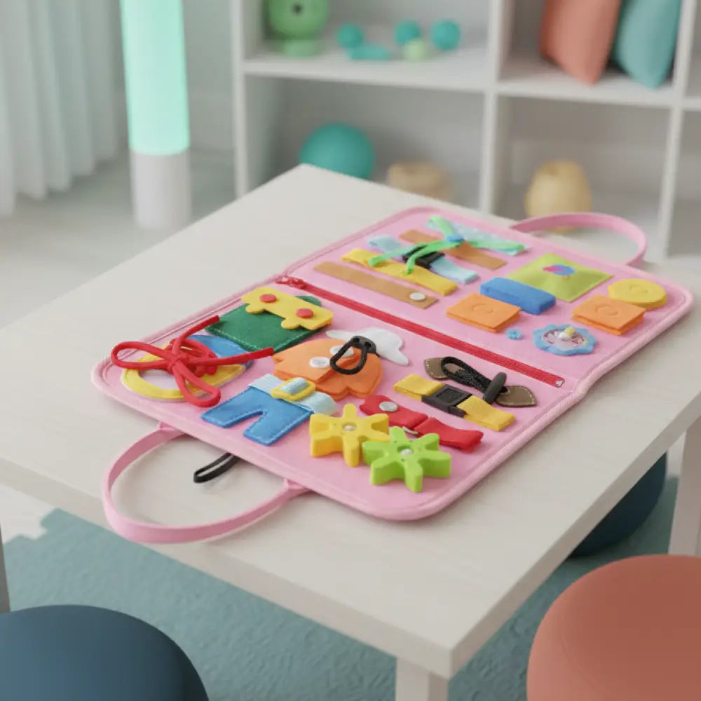 Busy Board Montessori Mochila Incluo - imagem 9
