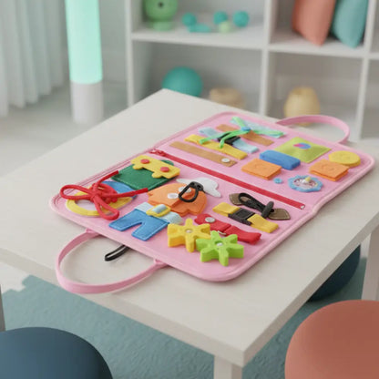 Busy Board Montessori Mochila Incluo - imagem 9