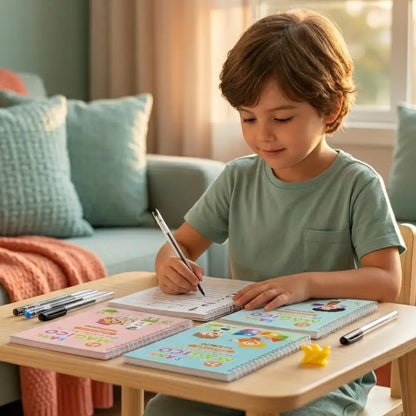 Caderno de Caligrafia Reutilizavel Montessori Incluo - imagem 3