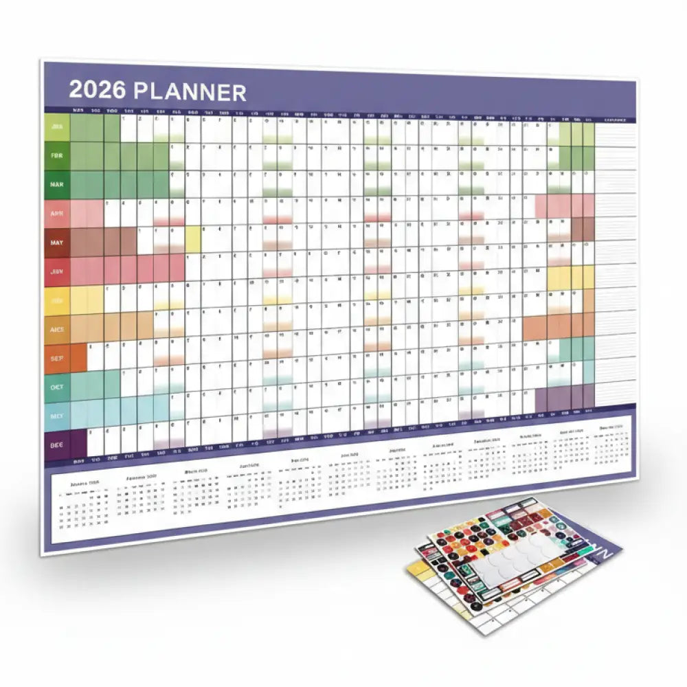 Calendario Planejador 2026 de Parede Incluo