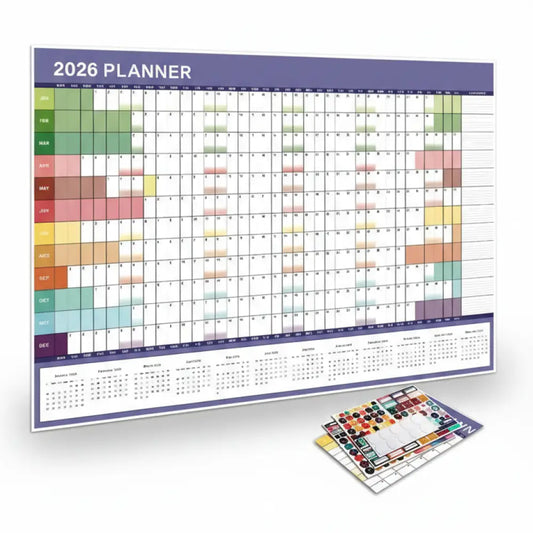 Calendario Planejador 2026 de Parede Incluo