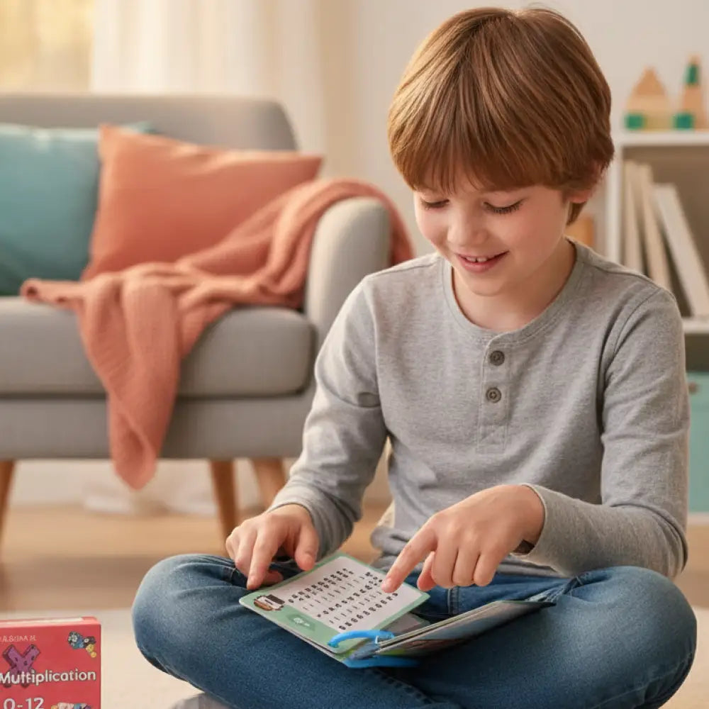 Cartões de Multiplicação Montessori Autocorretivos - Tabuada 0-12 Bilíngue 86g - Multiplication - Materiais Educativos
