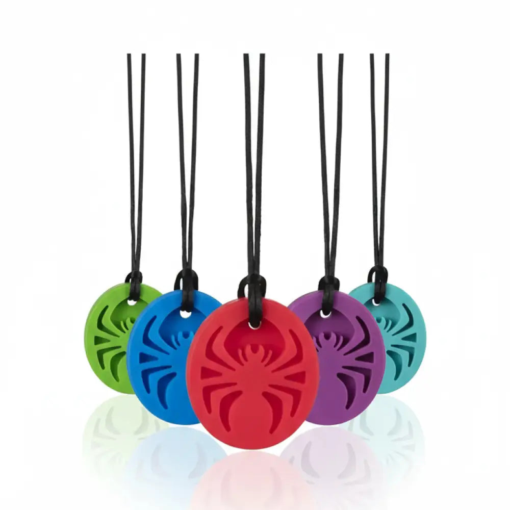Colar Mordedor Silicone Design Aranha - Estímulo Oral e Conforto Tátil