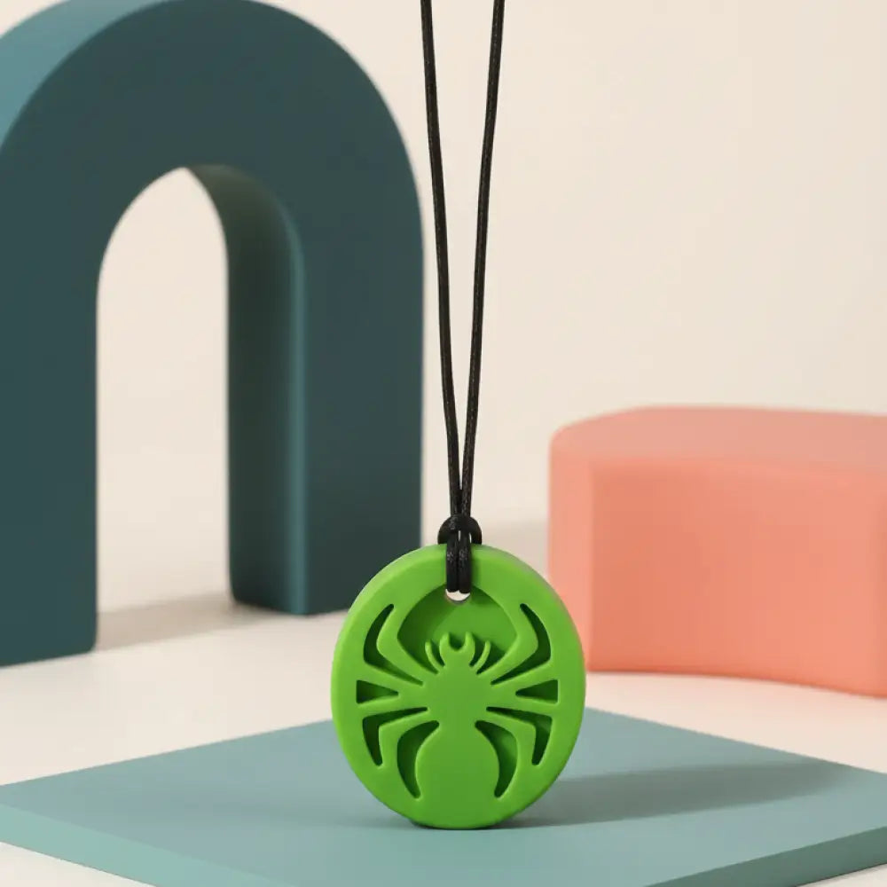 Colar Mordedor Silicone Design Aranha - Estímulo Oral e Conforto Tátil — imagem 7