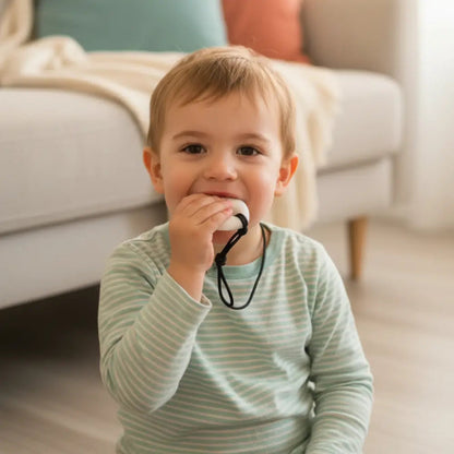 Colar de Silicone Pingente Lágrima BPA Free - Mordedor Discreto para Dentição