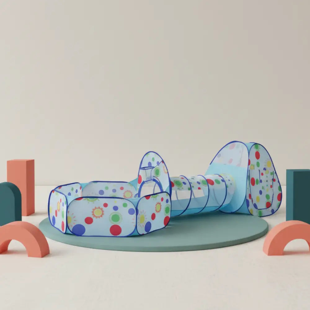 Conjunto 3em1 Tenda + Piscina de Bolinhas + Túnil - Estímulo Sensorial e Motor