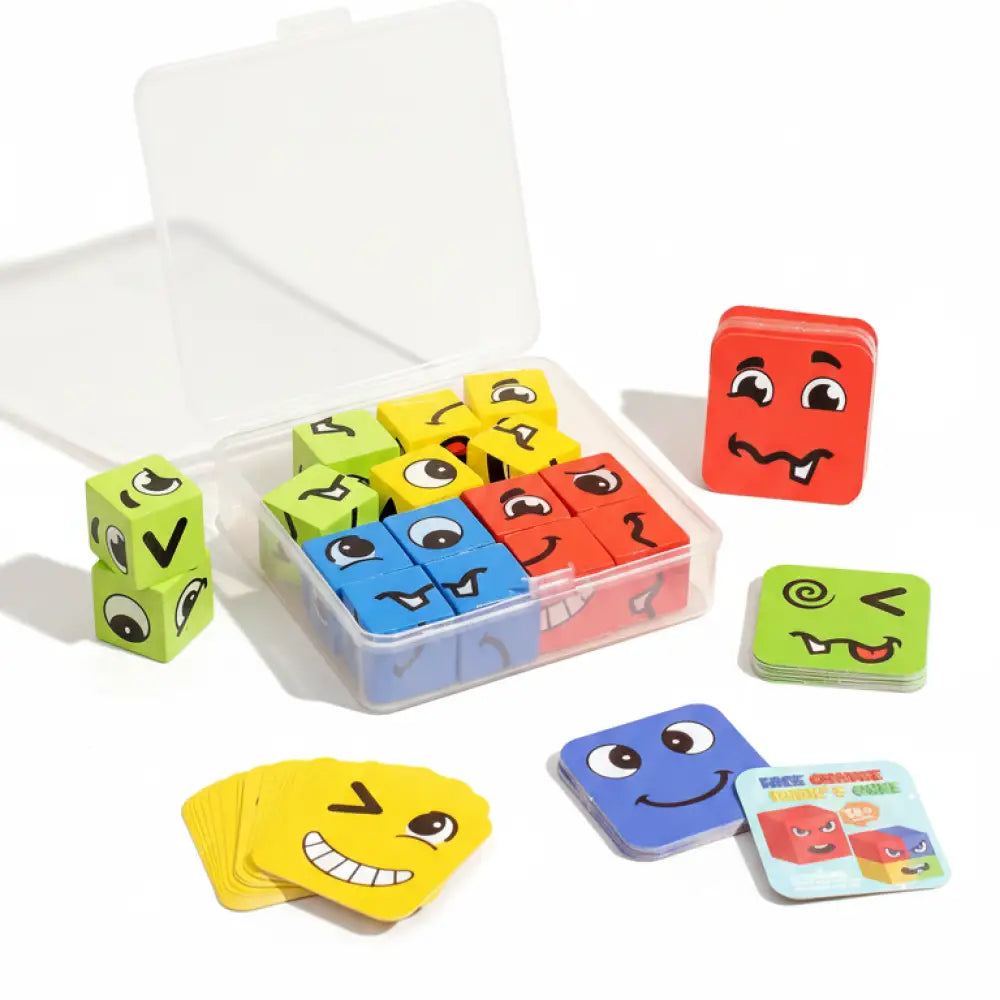 Cubo de Emocoes Montessori Incluo