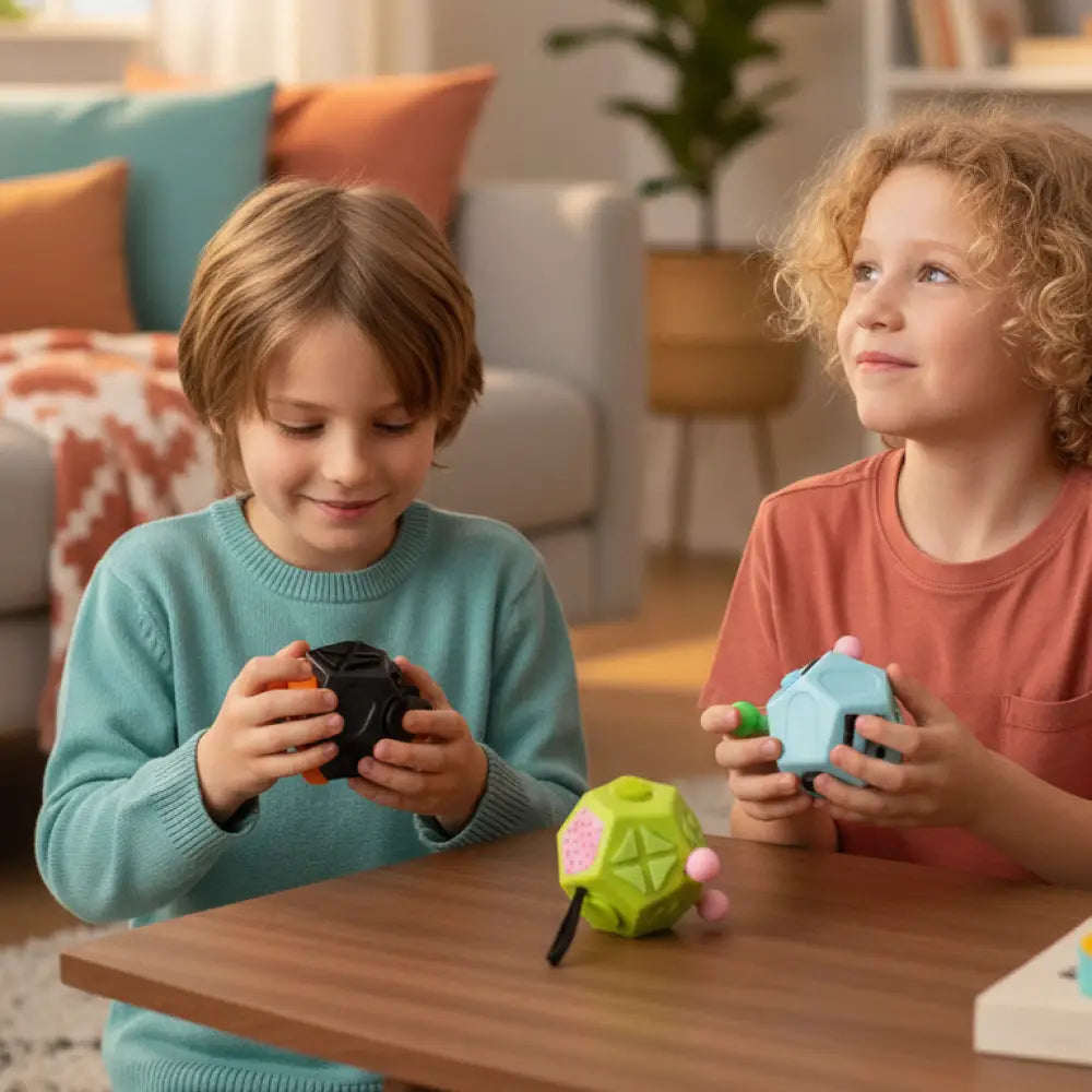Cubo Fidget 12 Lados - Conforto Tátil