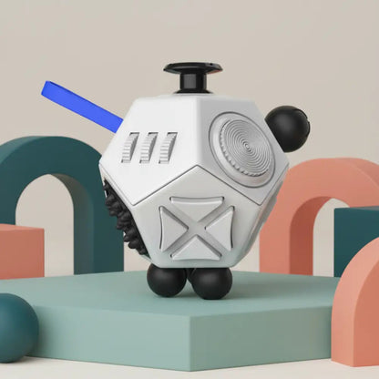 Cubo Fidget 12 Lados - Conforto Tátil
