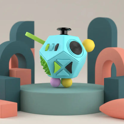 Cubo Fidget 12 Lados - Conforto Tátil