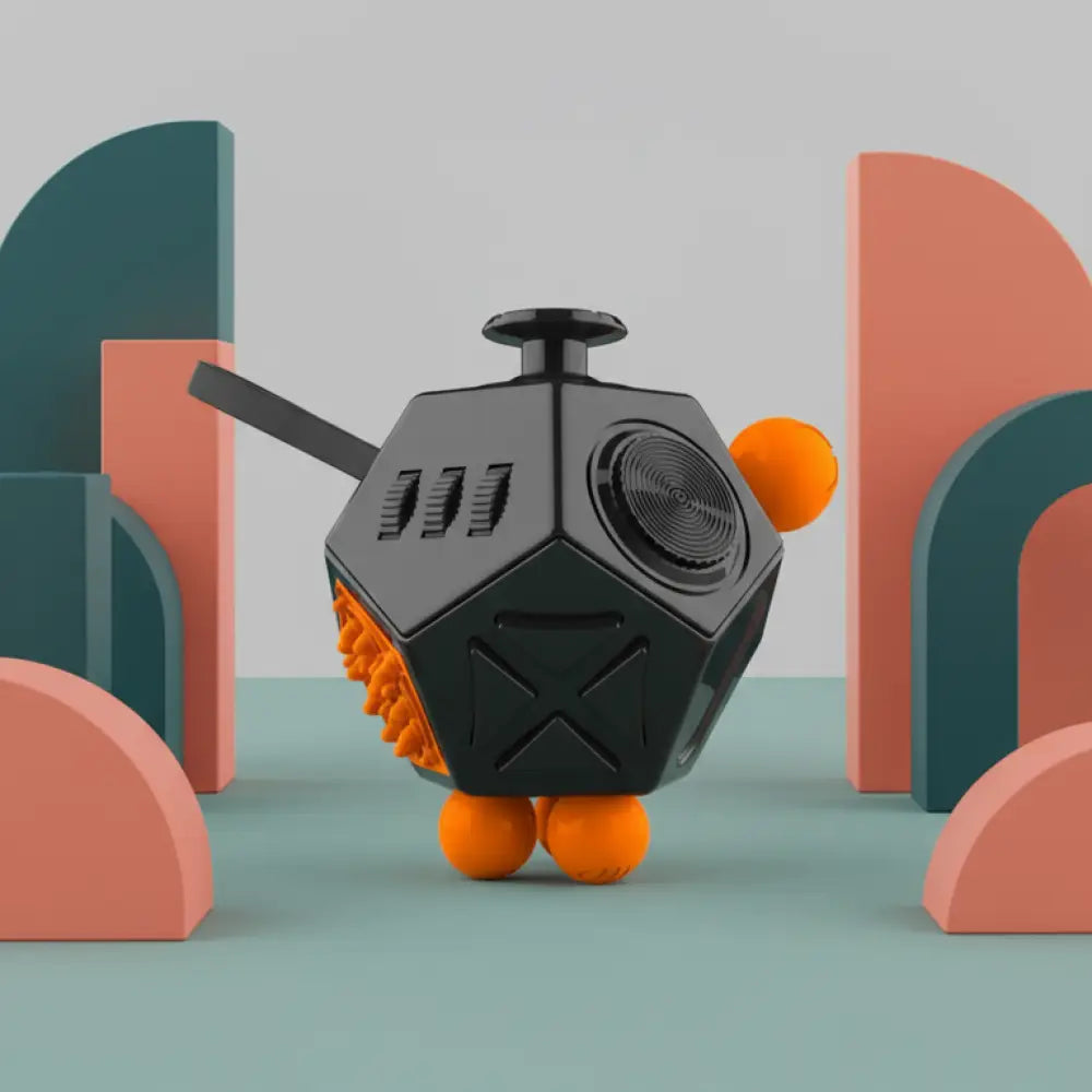 Cubo Fidget 12 Lados - Conforto Tátil