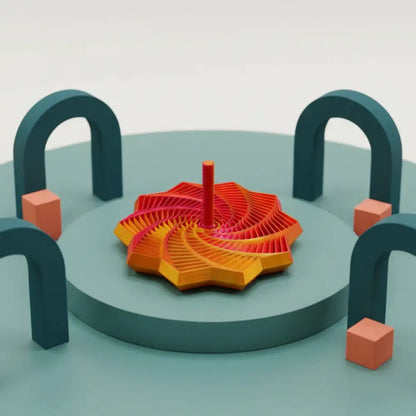 Fidget Hexágono Girando - Estímulo Visual e Tátil 8,7cm