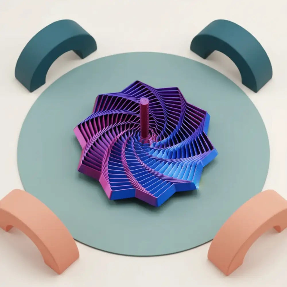 Fidget Hexágono Girando - Estímulo Visual e Tátil 8,7cm
