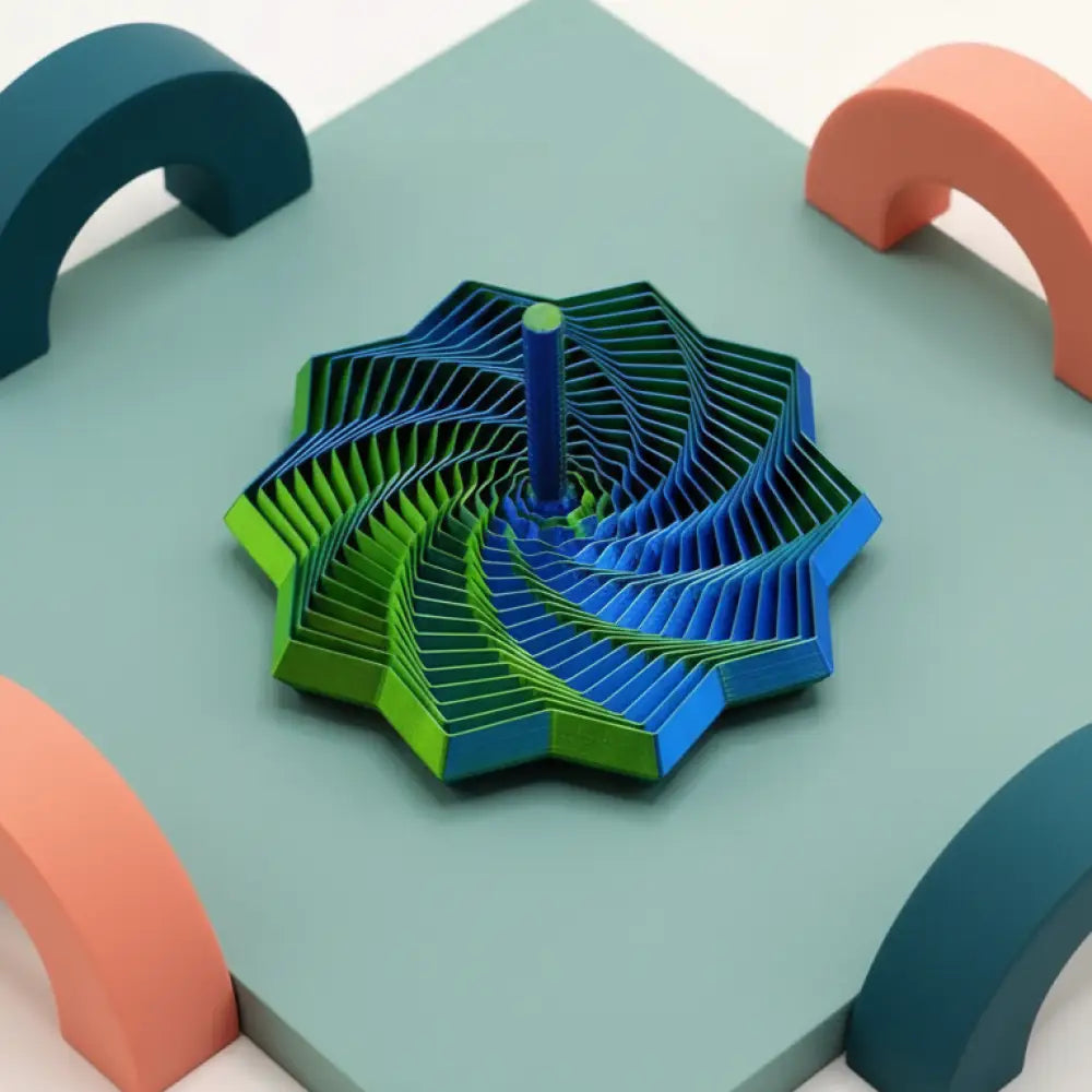 Fidget Hexágono Girando - Estímulo Visual e Tátil 8,7cm
