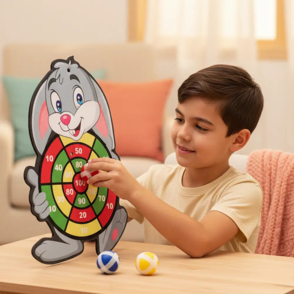 Jogo de Dardo com Bolas Adesivas - Coordenação Motora e Foco - Brinquedos e Jogos de Atividades