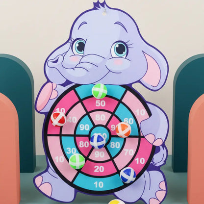 Jogo de Dardo com Bolas Adesivas - Coordenação Motora e Foco - Elephants - Brinquedos e Jogos de Atividades